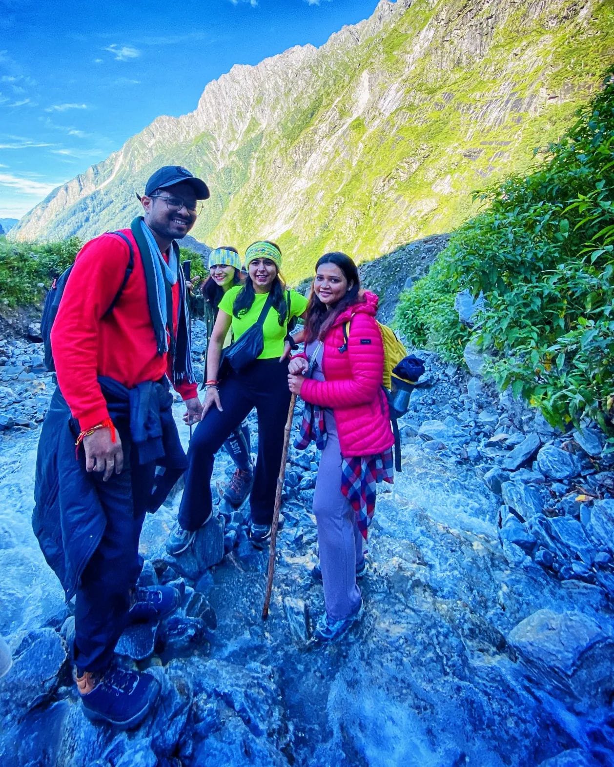 Navigating high-altitude glacial streams