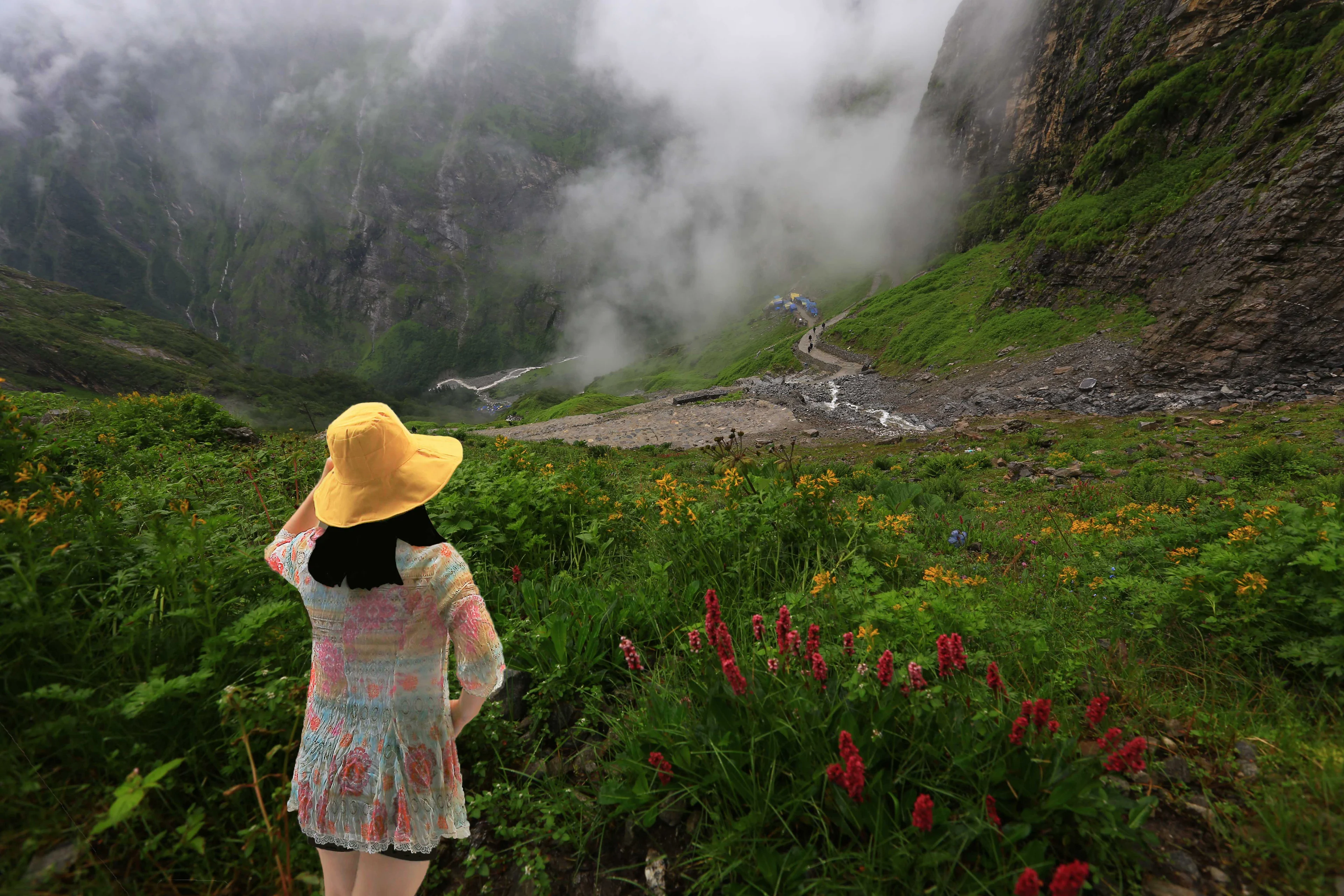 Watching the clouds roll over the camp